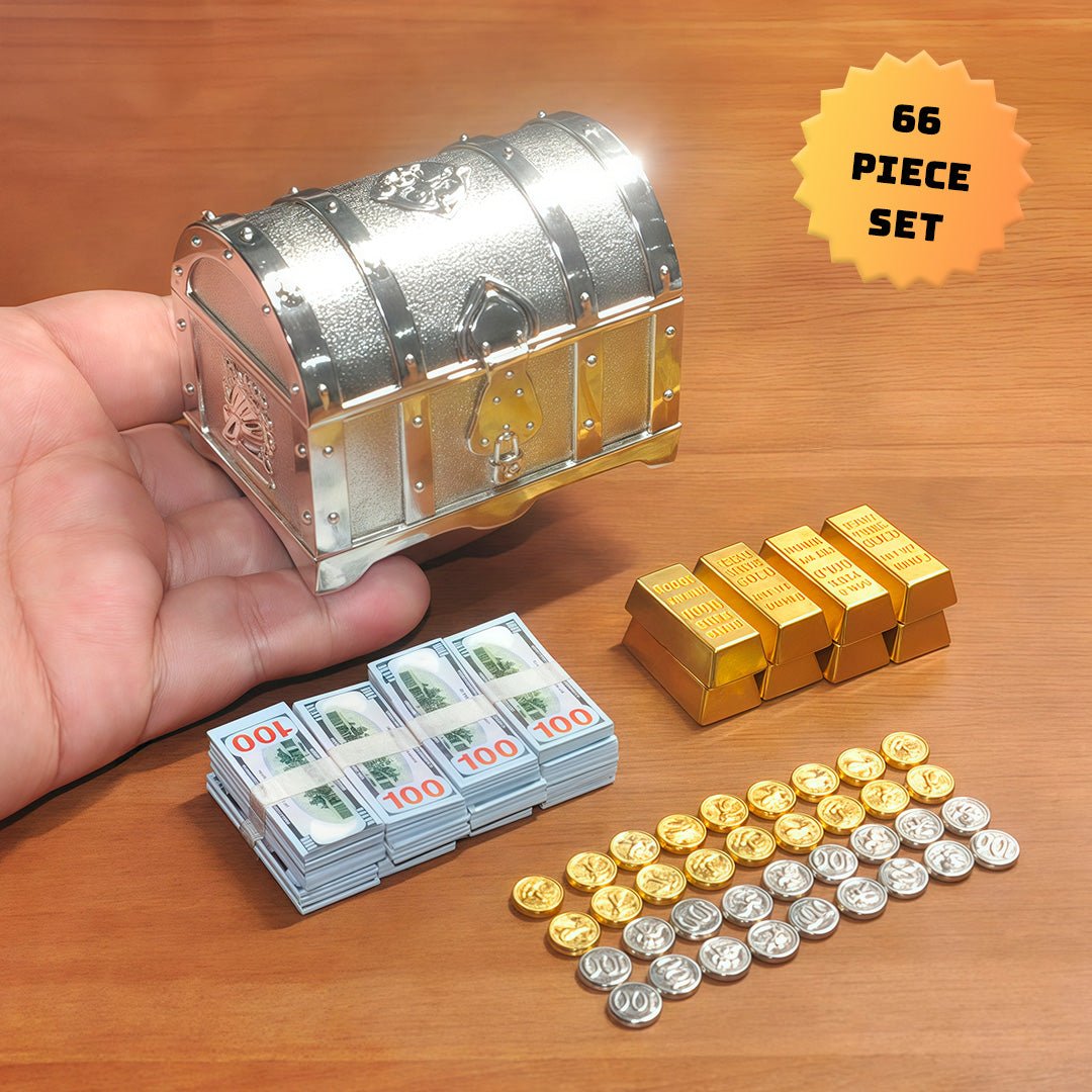 1:6 Miniature Treasure Chest Model 66Pcs Set - Chupeter LLC