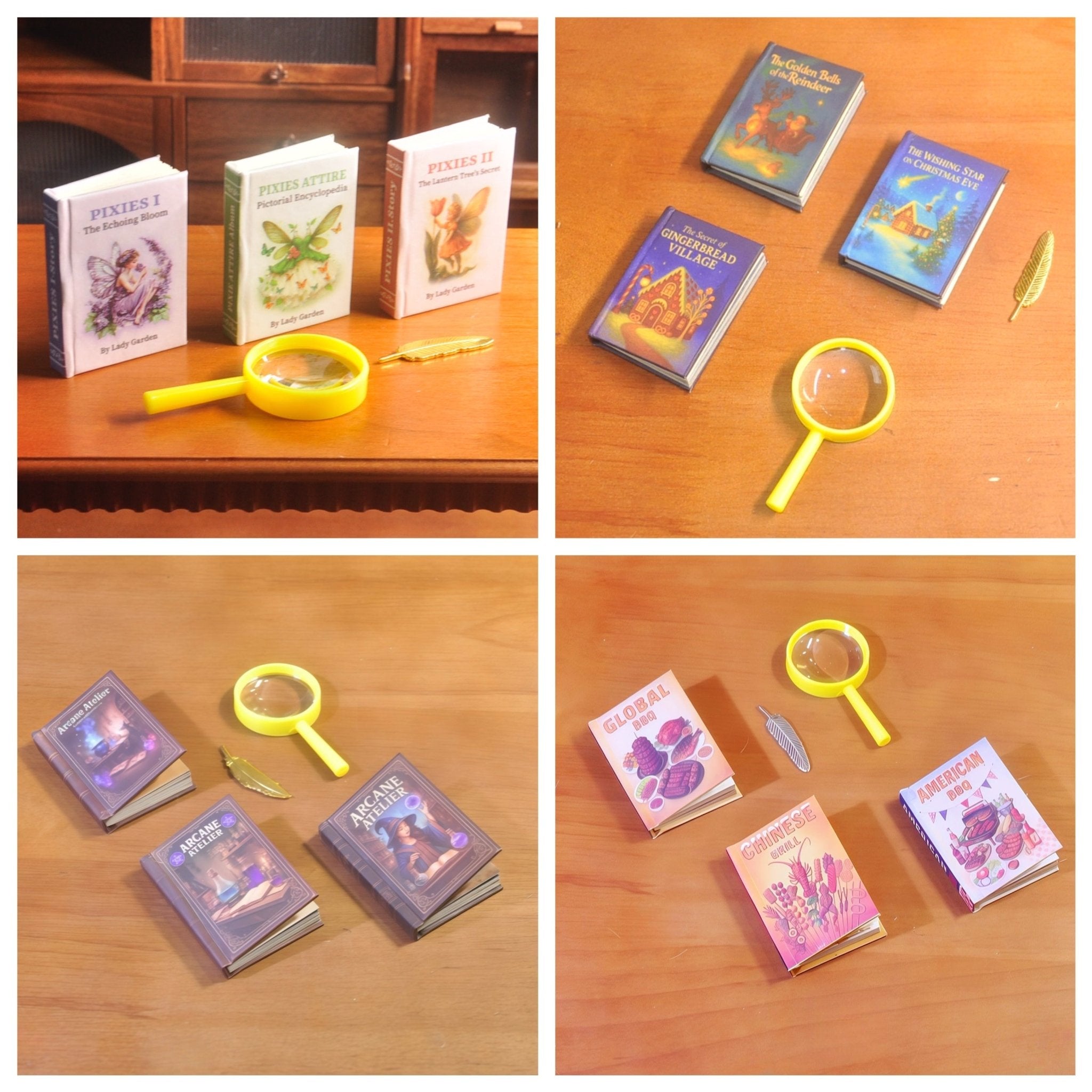 4 Combo Set| 1:6 Miniature Storybook Set - Chupeter LLC