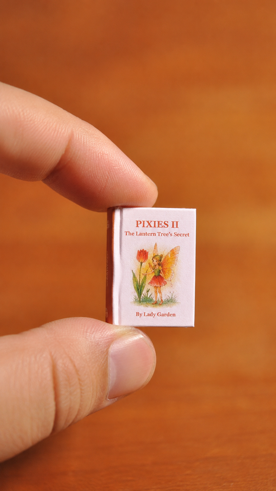 HOMEZEK 1:6 Miniature Flower Fairy Storybook Set for Dollhouse and Collectors