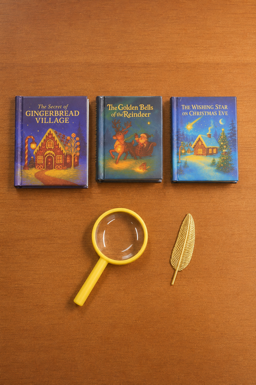HOMEZEK 1:6 Miniature Christmas Storybook Set for Dollhouse and Collectors