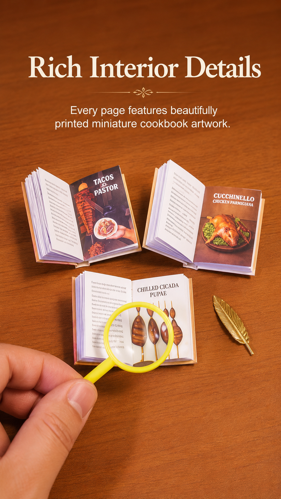 HOMEZEK 1:6 Miniature Barbecue Storybook Set for Dollhouse and Collectors