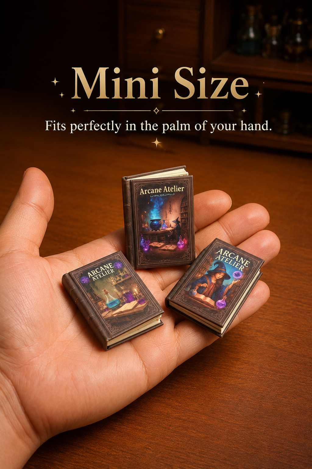 HOMEZEK 1:6 Miniature Magic Storybook Set for Dollhouse and Collectors