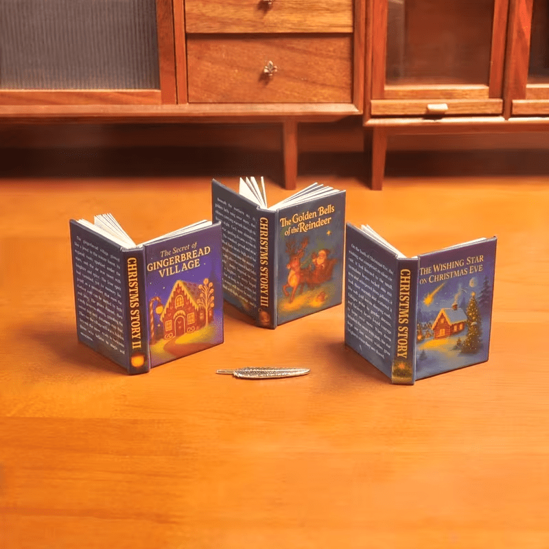 1:6 Miniature Christmas Storybook Set - Chupeter LLC