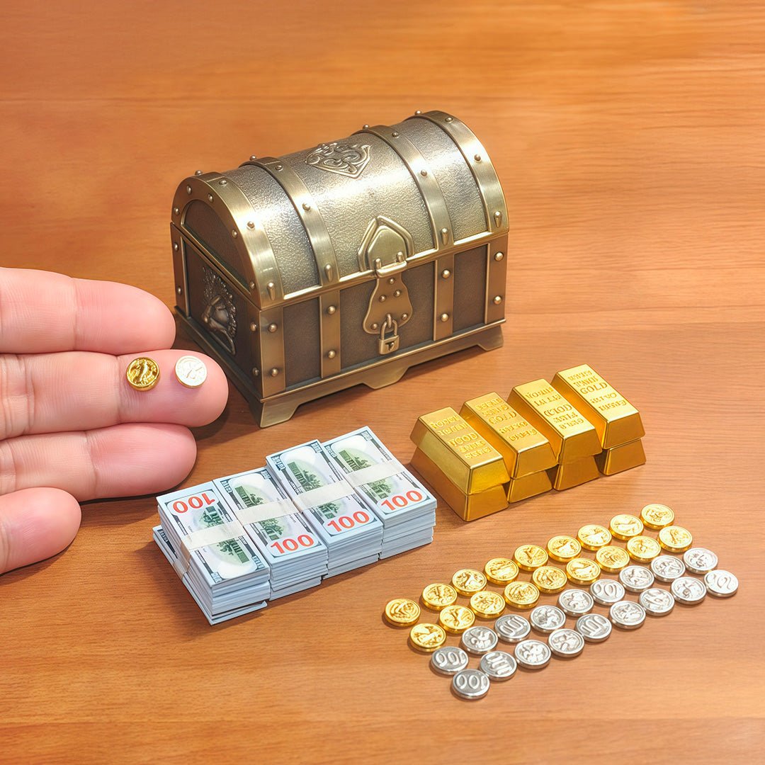 1:6 Miniature Treasure Chest Model 66Pcs Set - Chupeter LLC